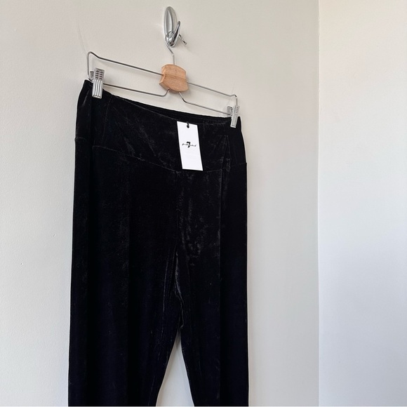 Nwt-7 For All Mankind-Velvet High Rise Wide Waistband Leggings (Size:Medium) - Picture 5 of 8